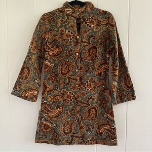 Vintage Paisley Dress